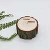 Caja de Madera Maciza para Pendientes de Mujer, Anillos, Joyero de Almacenamiento y Regalo, Nogal Negro Exclusivo Transfronterizo para Regalos de Enamorados Logo