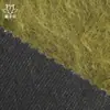 Tecido de malha 100% lã de alta contagem, tecido de lã da fábrica de origem, veludo de marta lavado à água de pelo longo para outono e inverno