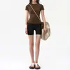 Top adelgazante de manga corta para mujer, ropa deportiva de verano, capa base, transpirable, estilo nuevo, versátil, cómodo, elástico