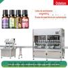 Linha de produção de enchimento de óleo essencial de aromaterapia de 30 ml, equipamento para enlatamento de líquidos com colírios, máquina personalizada para enchimento de óleo essencial em garrafas pequenas