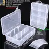 Caja de plástico transparente para accesorios de somier, caja de almacenamiento para piezas de baterías, caja de clasificación de herramientas