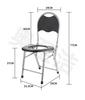 Ventas directas de fábrica acero inoxidable mujeres embarazadas ancianos silla de inodoro inodoro móvil silla plegable taburete de inodoro