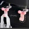 Gancho de Carro Dopamine Bow Gancho Traseiro de Banco de Carro Armazenamento no Carro Decoração Rosa para Carro de Meninas
