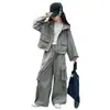 Conjunto de Sudadera con Capucha y Pantalones Cargo Casuales para Niñas, Chaqueta Exterior, Conjunto de Dos Piezas - Otoño 2026