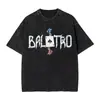 Balatro Juego Tarjeta Payaso Accesorios Harajuku Camisa Lavada Camiseta Retro Harajuku Divertido Streetwear Manga Corta