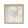Moldura para fotos Time Debris Ticket Travel Ticket Comemorativo Coin Ticket Stamp Storage Frame Cartão postal Wall Display Frame