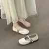Zapatos Mary Jane Planos de Boca Baja Estilo Francés para Mujer, Nuevo Modelo Primavera 2026, Elegantes y Versátiles, Suela Plana, Adecuados para Combinar con Faldas