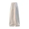 Novas calças de moletom casuais para homens, calças retas largas de caimento solto, estilo high street americano, calças compridas versáteis e da moda, disponíveis para atacado