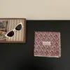 ¡Pequeña literatura y arte gris! Pañuelo Cuadrado Pequeño de Algodón Estampado Azul y Rojo Vintage Estilo Coreano Pañuelo Versátil de Alta Calidad