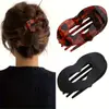 Conjunto Transfronteiriço Presilha de Cabelo Sem Marcas Fosca ABS Presilha de Tubarão Estampa de Leopardo Simples Presilha de Bico de Pato Acessórios de Cabelo na Parte de Trás da Cabeça