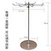 Soporte de Exhibición de Brochas de Almacenamiento de Doble Capa, Soporte Giratorio para Joyería, Colgador de Collares, Gancho para Cadenas de Aretes y Teléfono, Soporte Individual para Pulseras