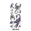 Flores de borboleta à prova d'água 3D adesivos de tatuagem fofos cor três-dimensionais criativos temporários estilo europeu e americano chinês variedade