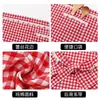 Delantal de algodón de media longitud, elegante y práctico para uso doméstico, anti-manchas, transpirable, ropa de trabajo para cocina, nuevo diseño a la moda