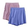 Pantalones cortos de verano para mujer, de modal, talla grande, con bolsillos, antiluz, de tres piezas, de cintura alta, informales, para el hogar, paquete de 2