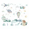 Nubes de Avión Decoración de Pared para Guardería Habitación de Bebé y Niños Pegatinas de Pared Pegatinas Translúcidas Transfronterizo ZC-391-013