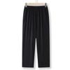 Calça da Mamãe Verão Fina para Mulheres de Meia-idade e Idosas para Usar por Cima Calça Reta Solta da Vovó Solta Cropped de Cintura Alta