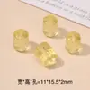 Peças de Escultura de Cristal Piezoelétrico, Contas Espaçadoras, Acessórios para Pingentes, Cristal Amarelo Piezoelétrico DIY, Contas Zaki Lam Despertar do Leão, Atacado
