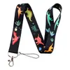 Lindo dinosaurio de dibujos animados, cordón para teléfono móvil, accesorios para llaves, tarjeta de autobús, tarjeta de estudiante, certificado de trabajo, cordón largo anti-pérdida