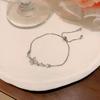 Pulsera de Mariposa de Zircón Exquisita Estilo Coreano Pulsera de Lujo Ligero Nicho para Novia Estudiante Pulsera Ajustable Extraíble