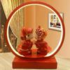 Lámpara de mesa para dormitorio boda roja lámpara de noche creativa para boda regalo práctico para boda habitación de bodas regalo de boda para amigas