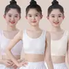 Ropa interior para niñas en etapa de desarrollo con copas fijas, a prueba de impactos y transpirable, adecuada para correr, sujetador deportivo tipo chaleco para estudiantes de secundaria y preparatoria