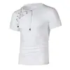 Nova Europeia e Americana Nova Masculina Nova Primavera e Verão Nova Camiseta de Manga Curta Pulôver Marca Tendência