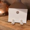 Pendientes de perlas de diseñador de Corea del Sur, pendientes elegantes y sencillos con personalidad, pendientes de súper hada socialité para mujer, muy buena combinación