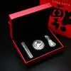 Jufu Tres Tesoros Tazones, Palillos y Cucharas Adornos Chinos Creativos Artesanías de Pan de Oro Negocio de Seguros de Banco Regalos de Ventas