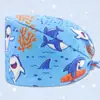 Entrega transfronteriza de gorros quirúrgicos de algodón puro para salones de belleza, gorros universales sin visera, gorros con cola de cúpula, turbantes médicos y pañuelos para la cabeza