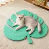Nueva alfombrilla para gato mascota con forma de hoja, alfombrilla de suelo para mascotas suave y cómoda, colchoneta universal para dormir amigable con la piel, accesorios para mascotas