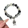 Pulseira Ink Sea Cat Best Friend para Estudantes Criativa Nicho Personalidade Retrô Pulseira de Casal Personalidade Ins Estilo Minimalista Corrente