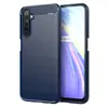Funda para Teléfono Móvil Realme 6S Funda para Teléfono Móvil Realme 6S Fibra de Carbono Cepillada Anticaída TPU Cubierta Protectora