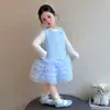 Conjunto de Falda con Lazo de Lentejuelas Estilo Coreano para Niñas Estilo Little Chanel Primavera/Otoño Estilo 2026 Nueva Moda Infantil Conjunto para Niña Pequeña