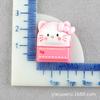 Sanrio saco de escola dos desenhos animados acessórios de resina carta marca creme cola caso de telefone material DIY buraco sapatos fivela decoração
