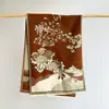 Manta de Oficina de Imitación Cachemir Cálida Bufanda para Mamá Estilo Chino Retro Floral Bufanda para Habitación con Aire Acondicionado para Mujeres