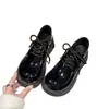 Sapatos Mocassins de Cadarço com Solado Grosso Mais Vendidos Femininos Novo Estilo Outono/Inverno 2026 Sapatos Single Britânicos Versáteis com Saias Sapatos de Couro Forrados com Lã Femininos