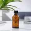 Botella de Vidrio Marrón para Aceite Esencial Portátil con Gotero Botella Rellenable 30ml Envase de Líquido Esencial Botella Vacía Botella de Spray