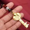 Llavero Zodiaco bóveda abierta año de nacimiento colgante llave dorada remolque para bolso de hombre y mujer adornos para llavero transfronterizo
