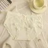 Ropa Interior de Encaje de Malla 10A Antibacterial Puro Deseo para Mujer, Entrepierna de Seda Antibacterial, Transpirable, Huecos, Braguitas Sexy para Chica