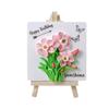 Meimuer 2D estéreo ramo de tulipanes flor de narciso diy aromaterapia yeso mesa de mesa molde de silicona