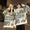 Looks de Casal Inverno 2024 Novo Estilo Coreano Suéter Engrossado Estilo Preguiçoso Masculino Ano Novo Natal Roupas Novas Roora Tendência