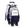 Pescado Natural Mochila Nueva para Niños Grado 3-6 Estudiante de Primaria Barra con Ruedas para Subir Escaleras Doble Propósito Mochila para Estudiante de Secundaria