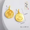 Acessórios Vietnamitas Banhados a Ouro Que Não Desbotam, Pingentes dos Doze Signos do Zodíaco, Colar DIY Banhado a Ouro com Pingente do Signo do Zodíaco do Ano de Nascimento