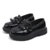 Zapatos de princesa para niños 2022 primavera y otoño transpirables clásicos para niñas actuación de baile pasarela moda zapatos modernos casuales zapatos pequeños de cuero