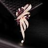 Broche de cristal de temperamento coreano ins personalidad accesorios para traje al por mayor atmósfera pin anti-luz corsage de diamantes mujer