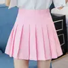 Falda plisada falda corta para mujer 2025 nueva de cintura alta estudiantil versátil falda petite falda de línea A falda estilo preppy
