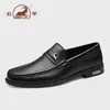 Mocasines de Cuero Genuino para Hombre, Zapatos Casuales de Negocios sin Cordones de Cuero Suave, Zapatos Formales de Piel de Vaca de Primera Capa para Hombre