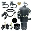 Botella de Agua Térmica Stanley Tapón Antipolvo Taza con Popote Tapa de Taza Correa de Mano Cordón para Botella de Agua Múltiples Estilos Versátiles Set