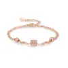 Pulsera de Hombre Pequeña Estilo Coreano Oro Rosa para Mujer Simple Personalizada Ins Celebridad de Internet Diseño de Nicho Joyería Mismo Estilo Tiktok