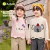Lindo Conjunto Chaleco de Punto para Niñas Familia Dudu Chaleco de Otoño para Niñas Chaleco Camiseta de Bebé Ropa Infantil t